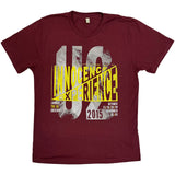 U2: I+E London Event 2018 (Maroon Red) (Ex - Tour) T-shirt – officielt merchandise