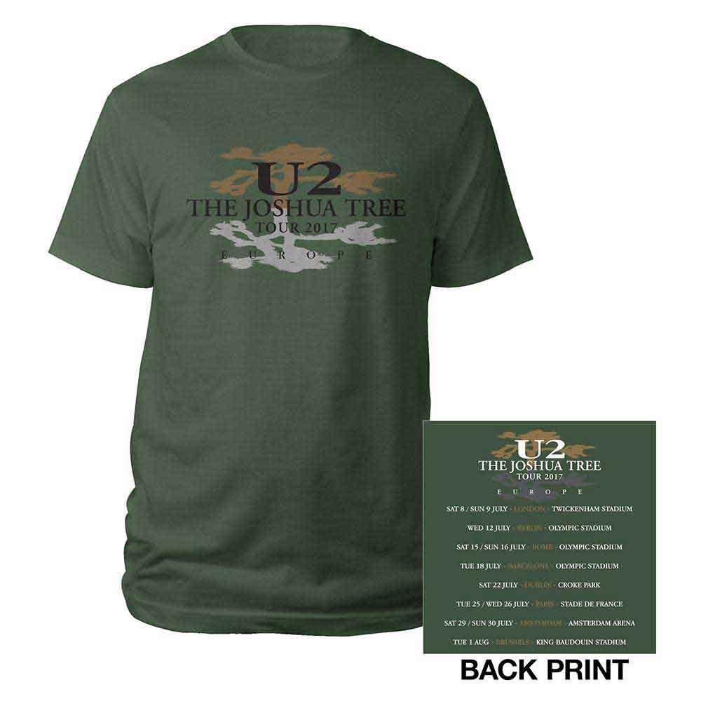 U2: Joshua Tree Logo 2017 T-shirt – officielt merchandise