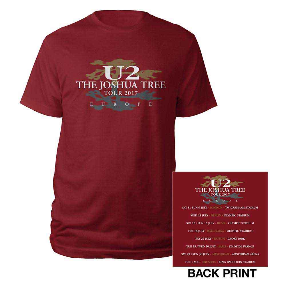 U2: Joshua Tree 2017 T-shirt – officielt merchandise