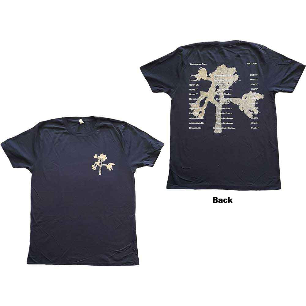 U2: Joshua Tree Photo (Navy Blue) T-shirt – officielt merchandise