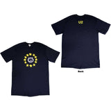 U2: EU Stars 2018 (Navy Blue) (Ex - Tour) T-shirt – officielt merchandise