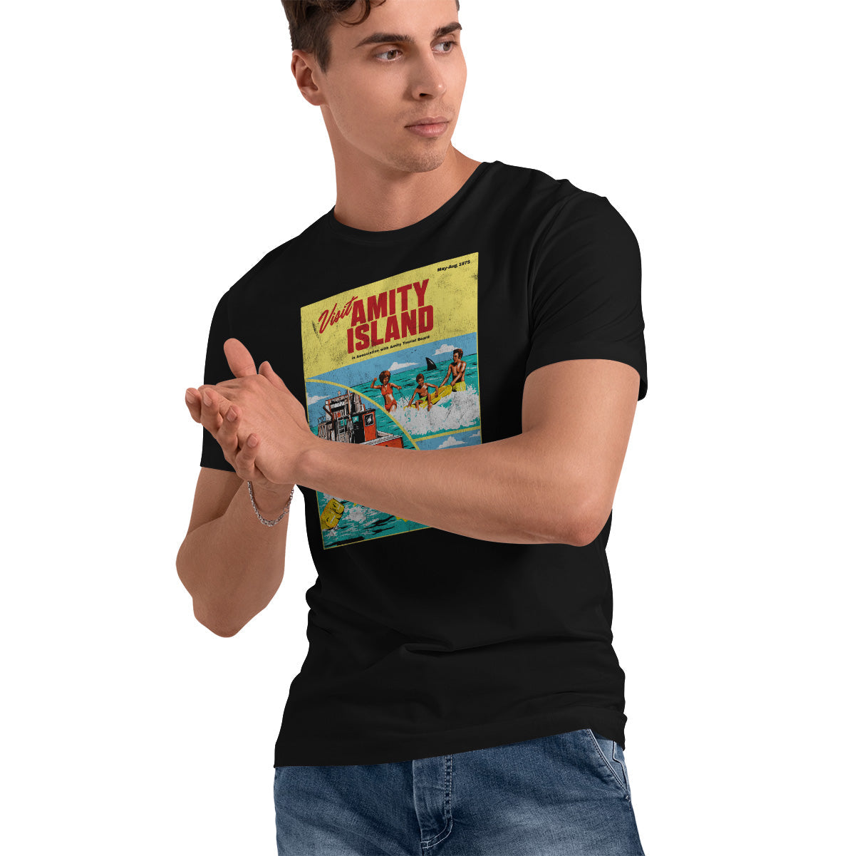 JAWS - Visit Amity Island Retro T-Shirt