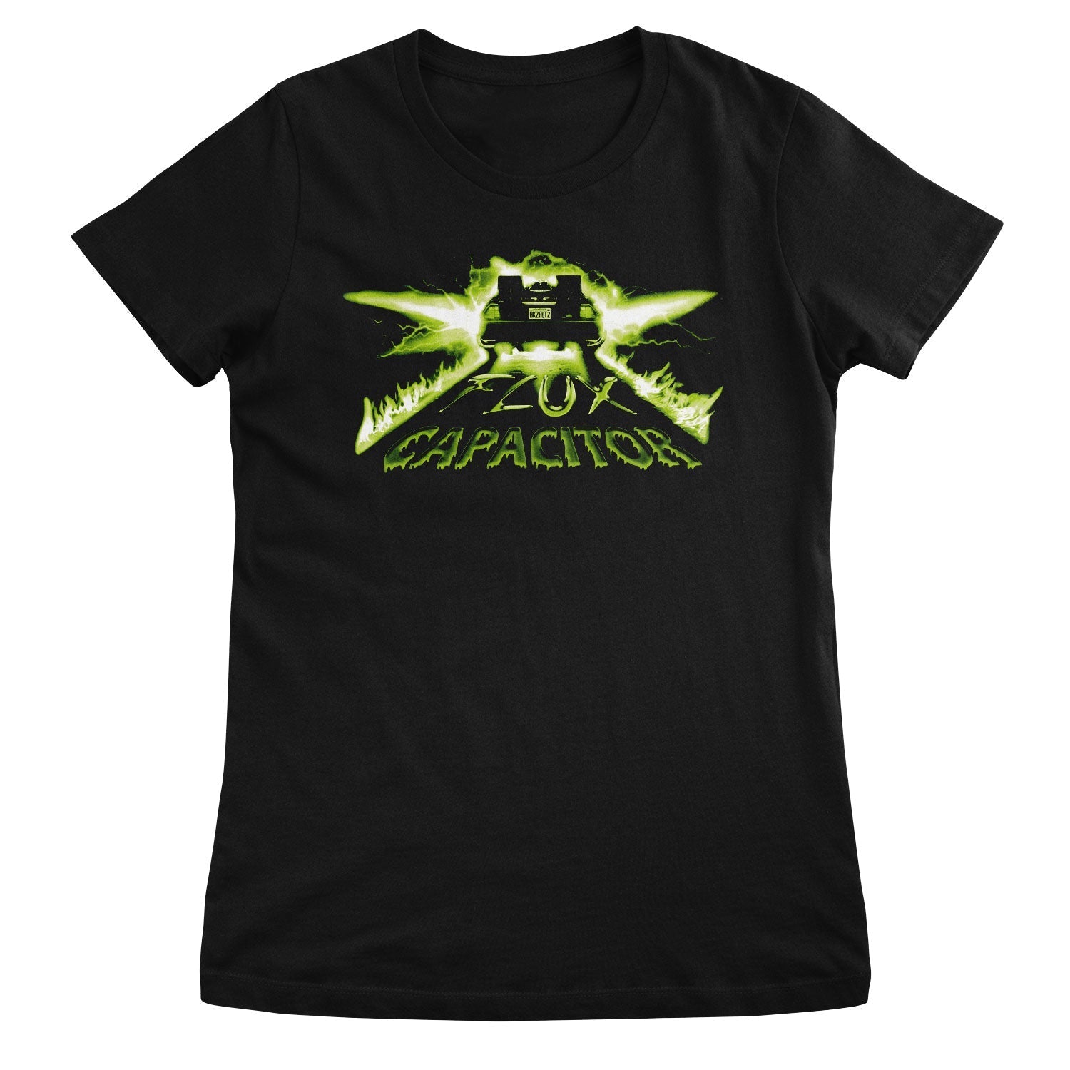 Neon Flux Capacitor Girly Tee