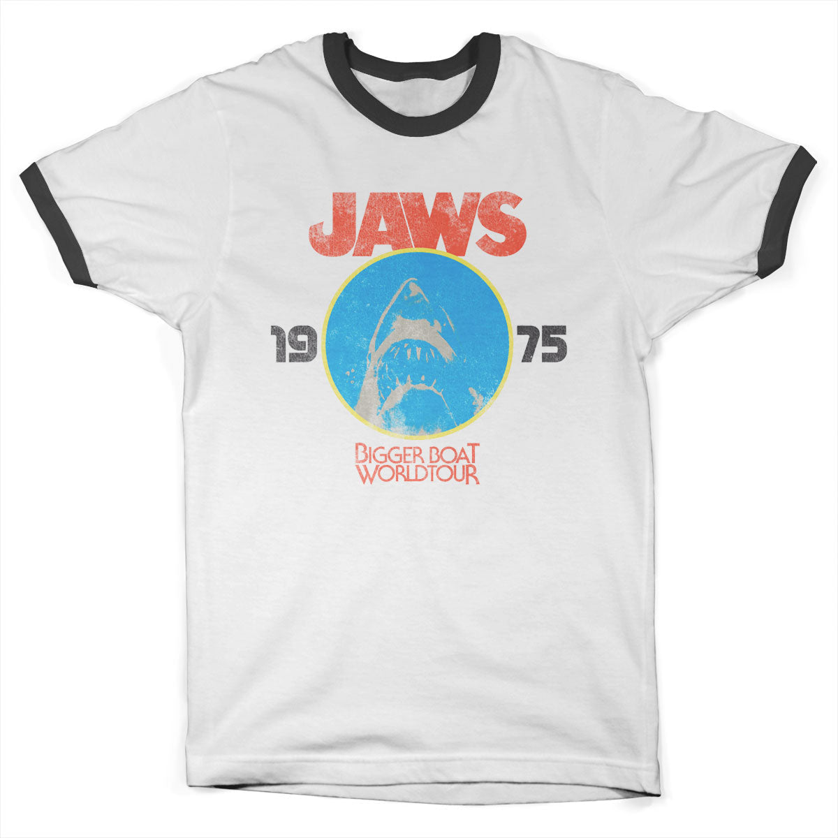 JAWS - Bigger Boat Tour Ringer Tee Ringer Tee fra Jaws