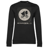 E.T. Washed Grid Girly Sweatshirt