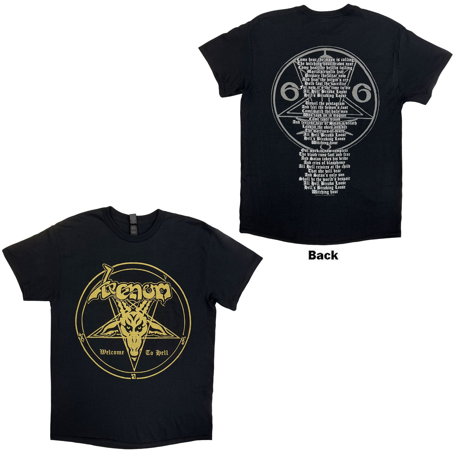 Venom: Welcome To Hell T-Shirt (Back Print)