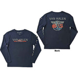 Van Halen: 84 Tour (Navy Blue) (Back & Sleeve Print) Long Sleeve – officielt merchandise