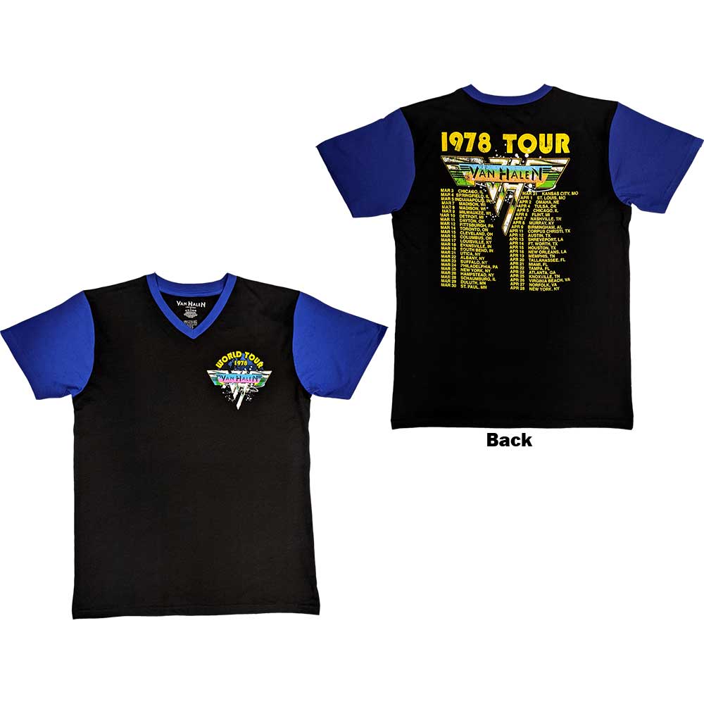 Van Halen: 1978 Tour Dates Raglan T-Shirt