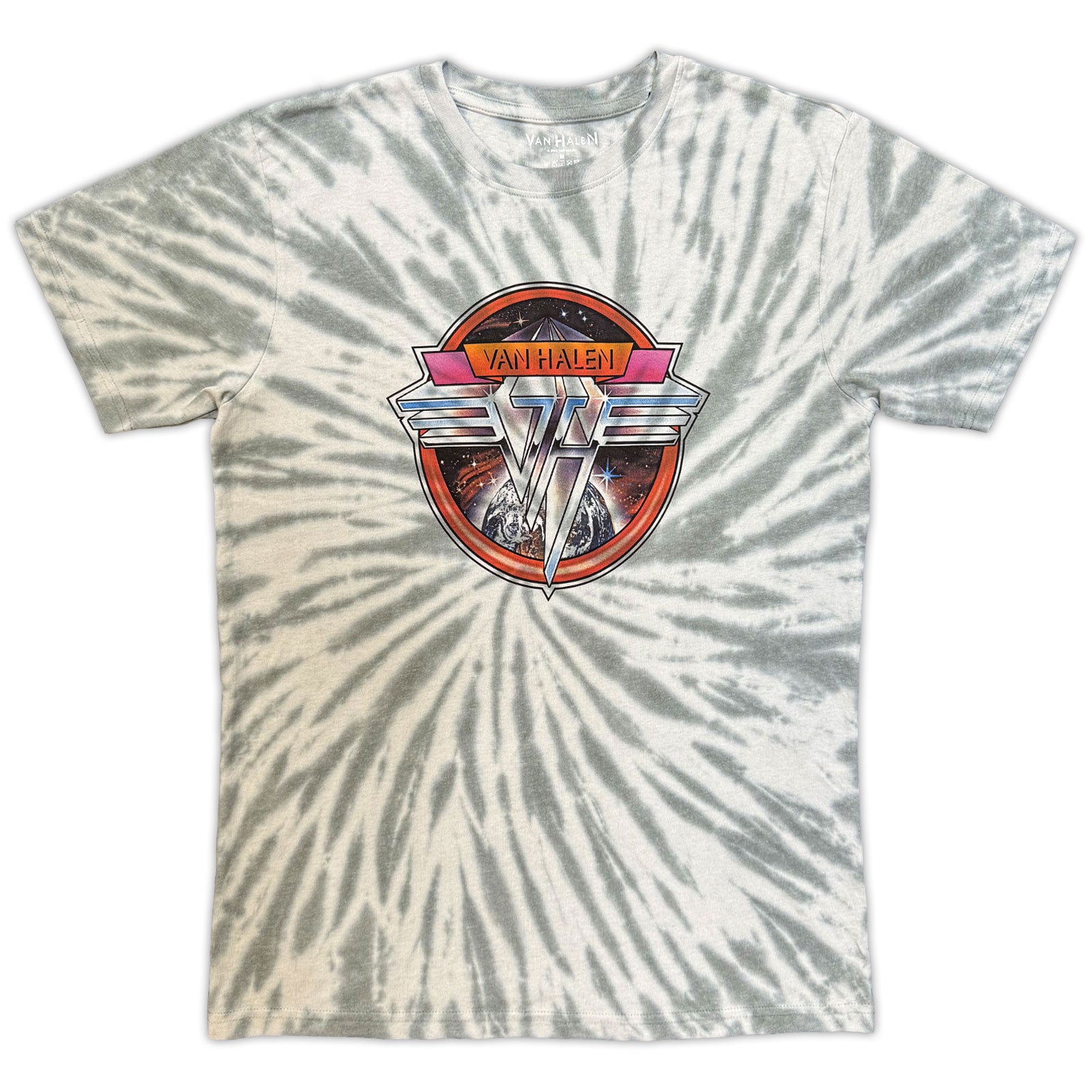 Van Halen: Chrome Logo (Wash Collection) T-shirt – officielt merchandise