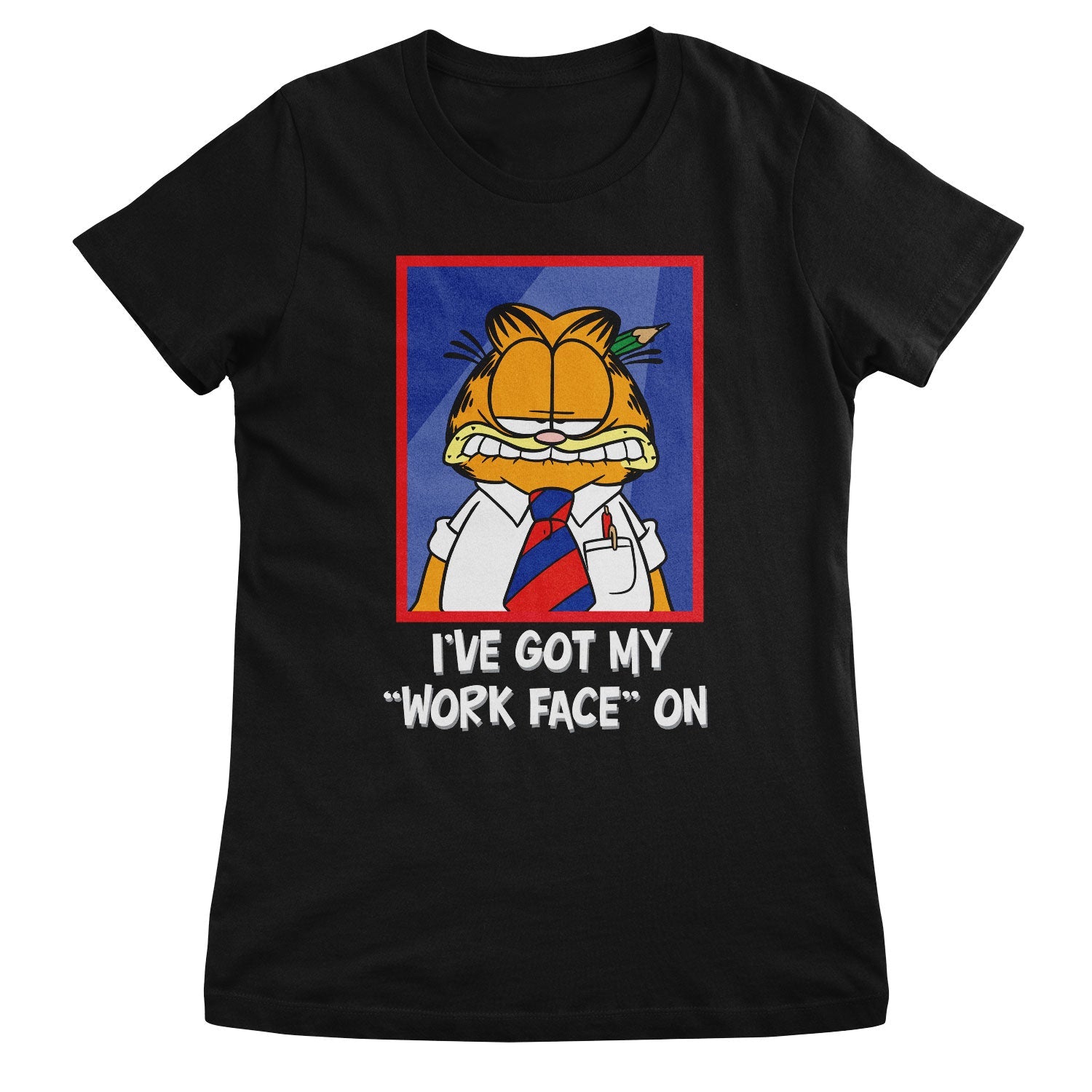 I've Got My "Work Face" On Girly Tee