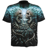 Spiral: Flaming Spine (All Over Print) T-shirt – officielt merchandise