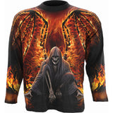 Spiral: Flaming Death (All Over Print) Long Sleeve – officielt merchandise