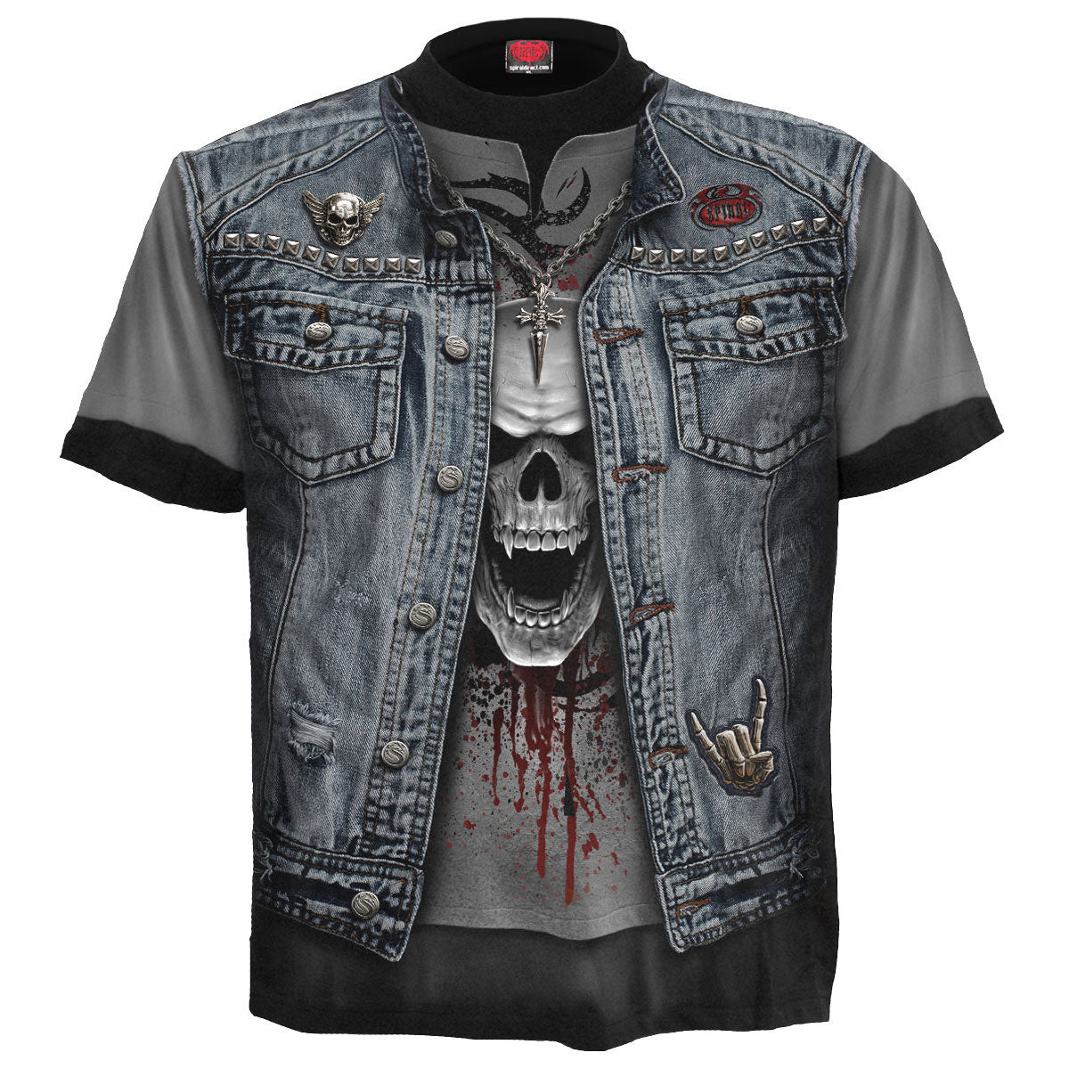 Spiral: Thrash Metal (All Over Print) T-shirt – officielt merchandise
