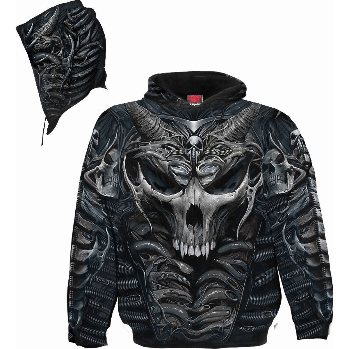 Spiral: Skull Armour (All Over Print) Hoodie – officielt merchandise