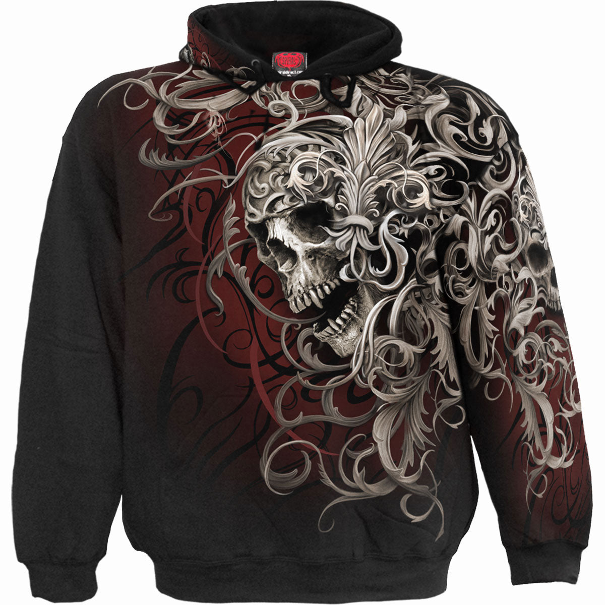 Spiral: Skull Shoulder Wrap (All Over Print) Hoodie – officielt merchandise