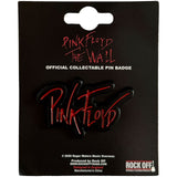 Pink Floyd: The Wall Text Logo Pin badge – officielt merchandise