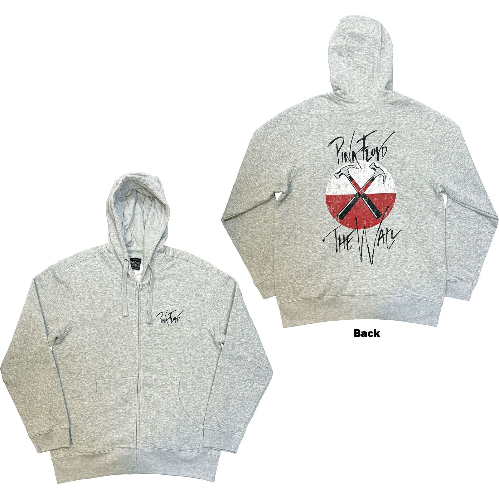 Pink Floyd: The Wall Faded Hammers Logo Hoodie – officielt merchandise