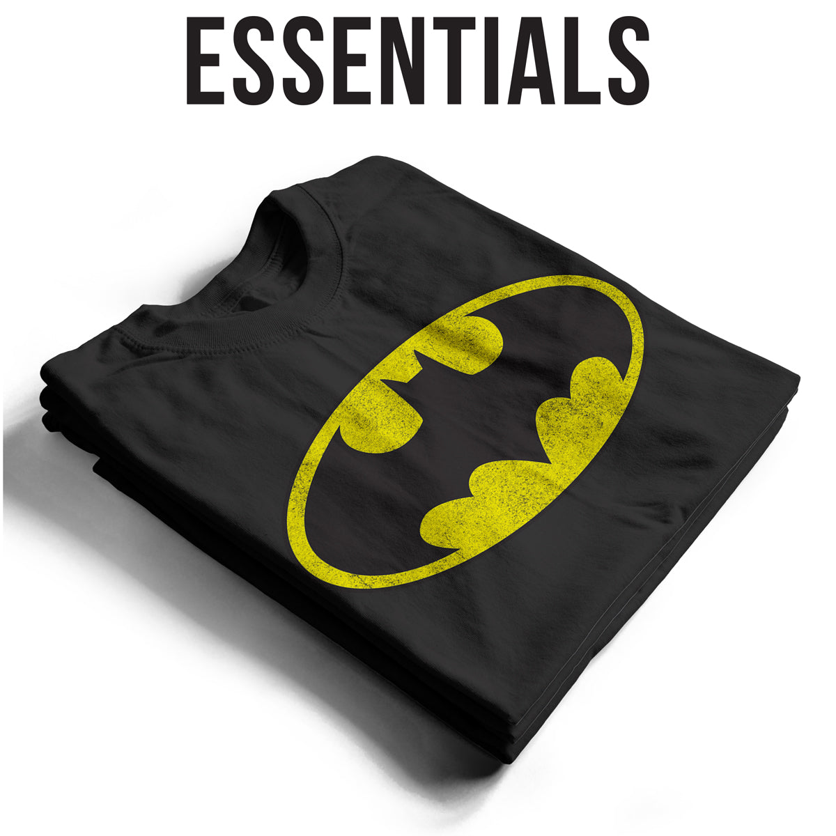 Batman Distressed Logo Bulk T-Shirt T-Shirt fra Batman