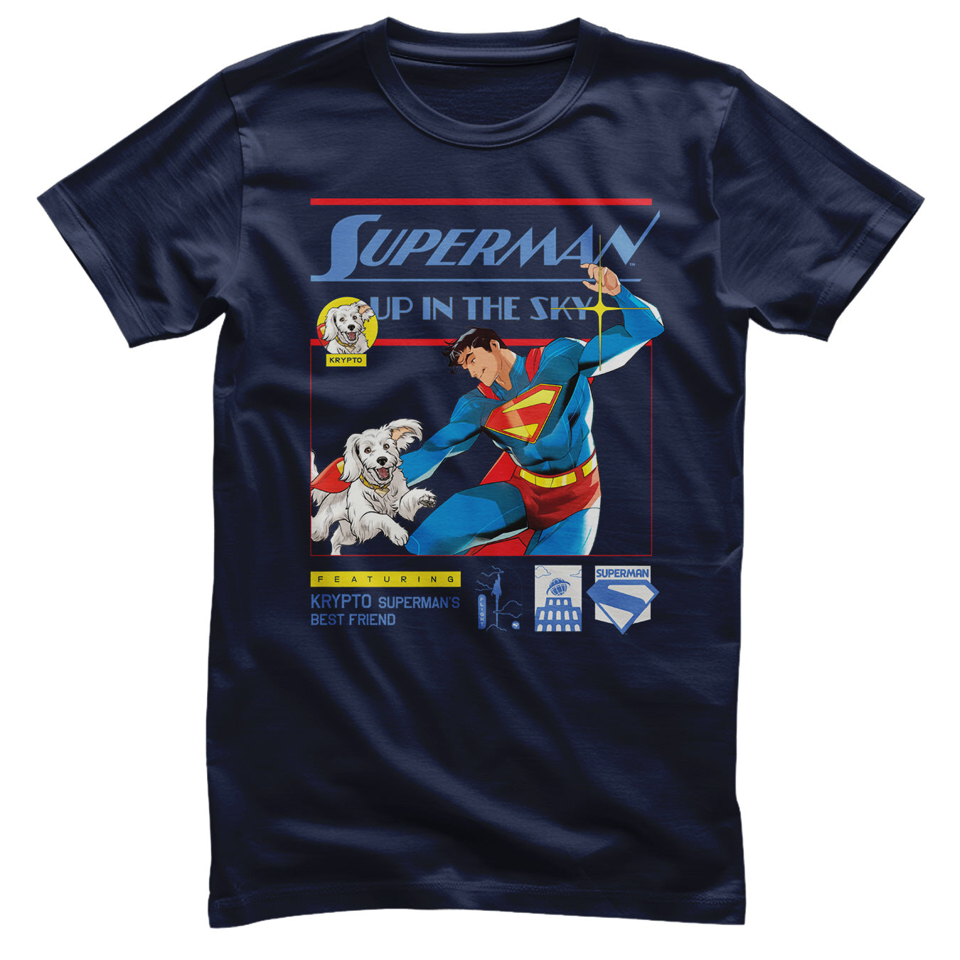 Superman - Up In The Sky T-Shirt T-Shirt fra Superman