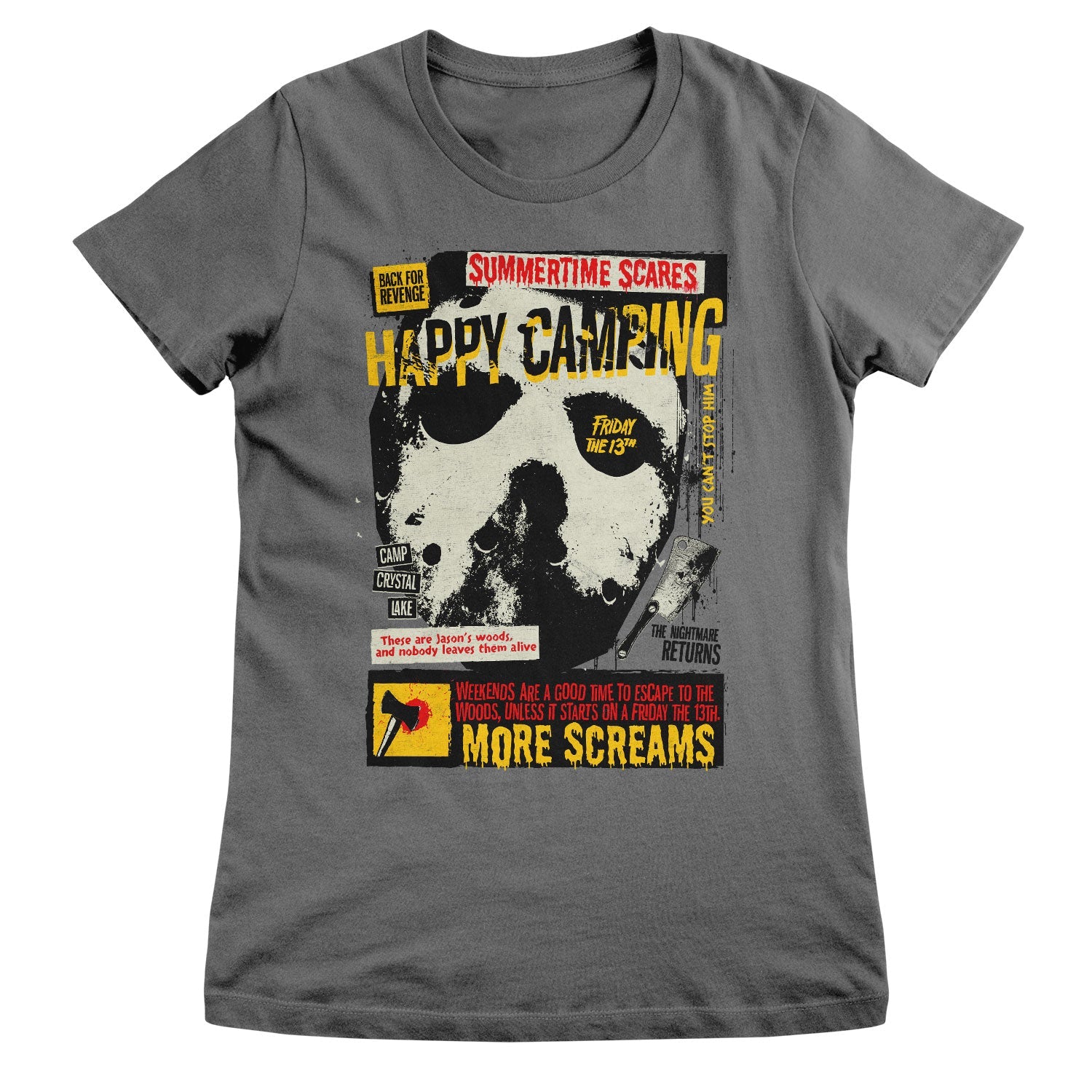 Friday The 13th - Happy Camping Girly Tee