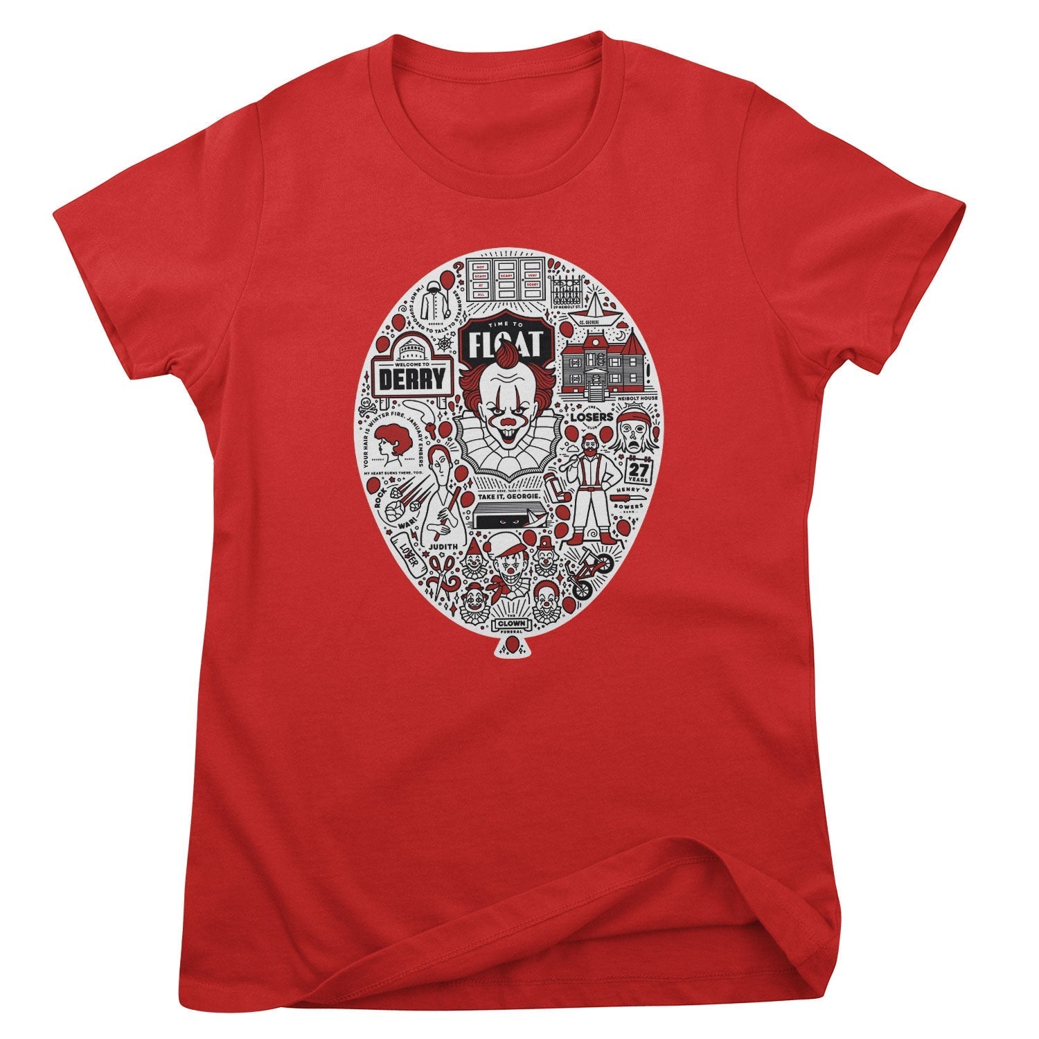 IT Balloon Icons Girly Tee