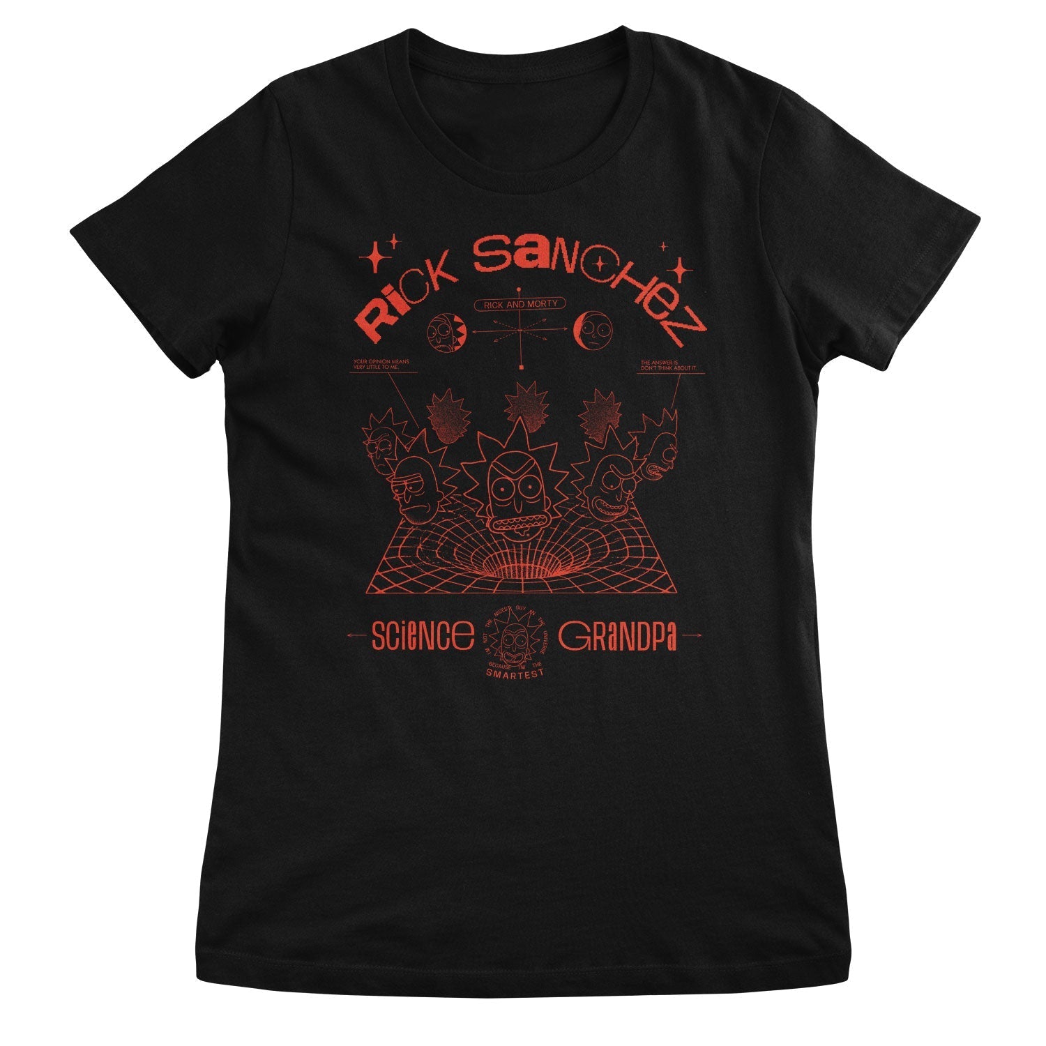 Rick Sanches Science Grandpa Girly Tee