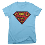 Superman Mash-Up Shield Girly Tee