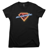 Supergirl Neon Logo Girly Tee