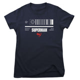 SUPERMAN Barcode Girly Tee