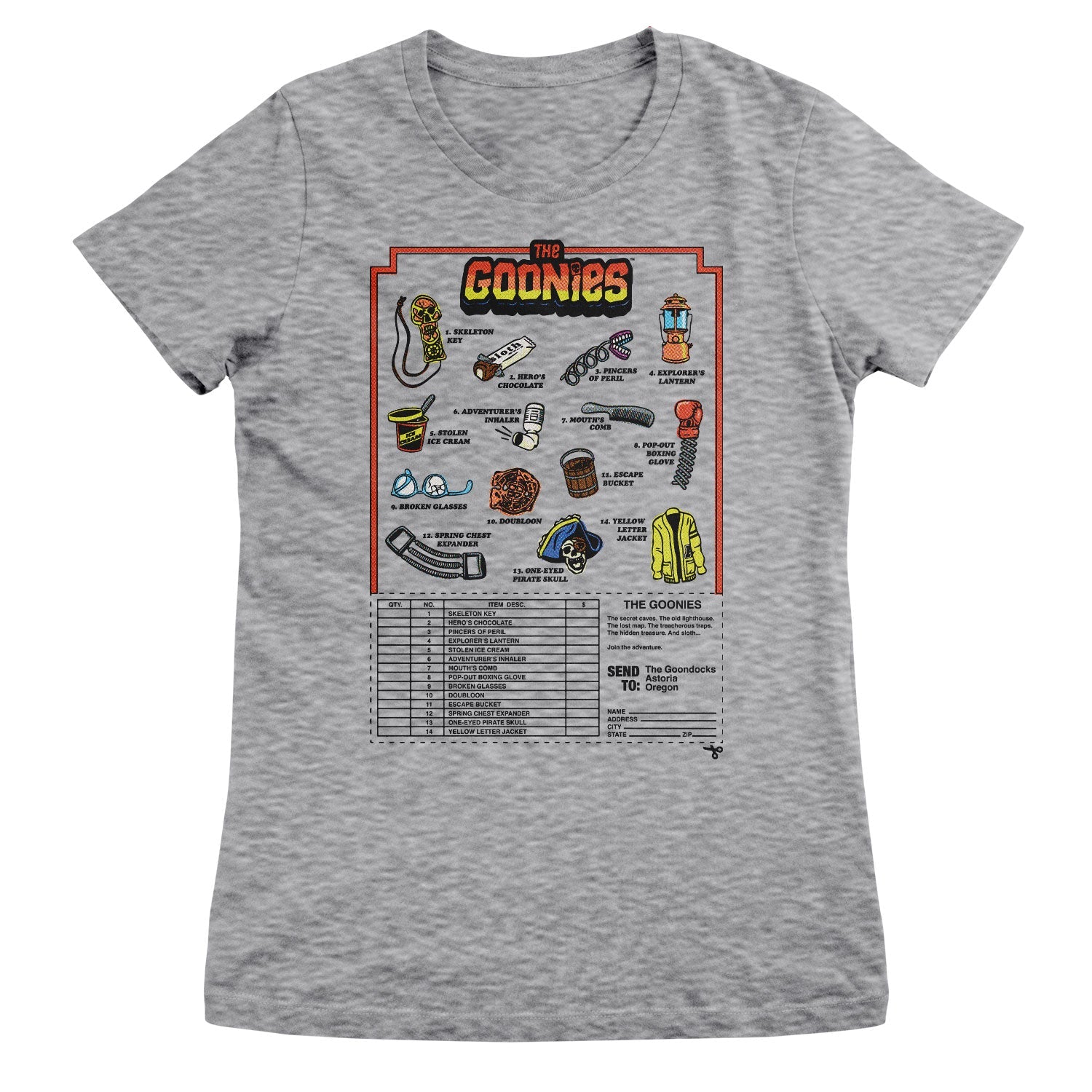 The Goonies Accessories Mail Order Girly Tee Girly Tee fra The Goonies