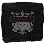 In Flames: Shield Embroidered Wristband