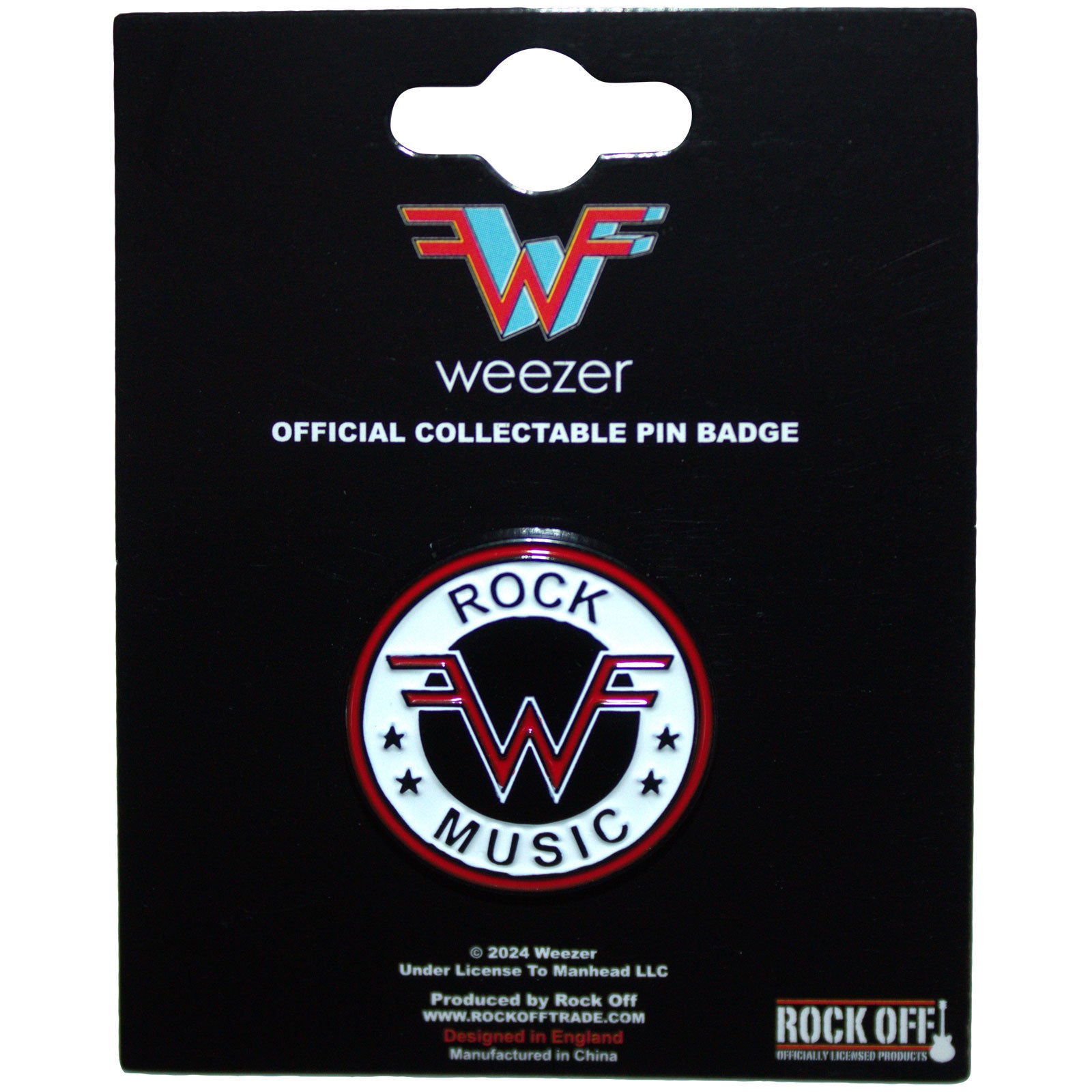 Weezer: Rock Music Emblem Pin Badge