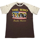 The Who: Invades America (Brown & Natural) T-shirt – officielt merchandise