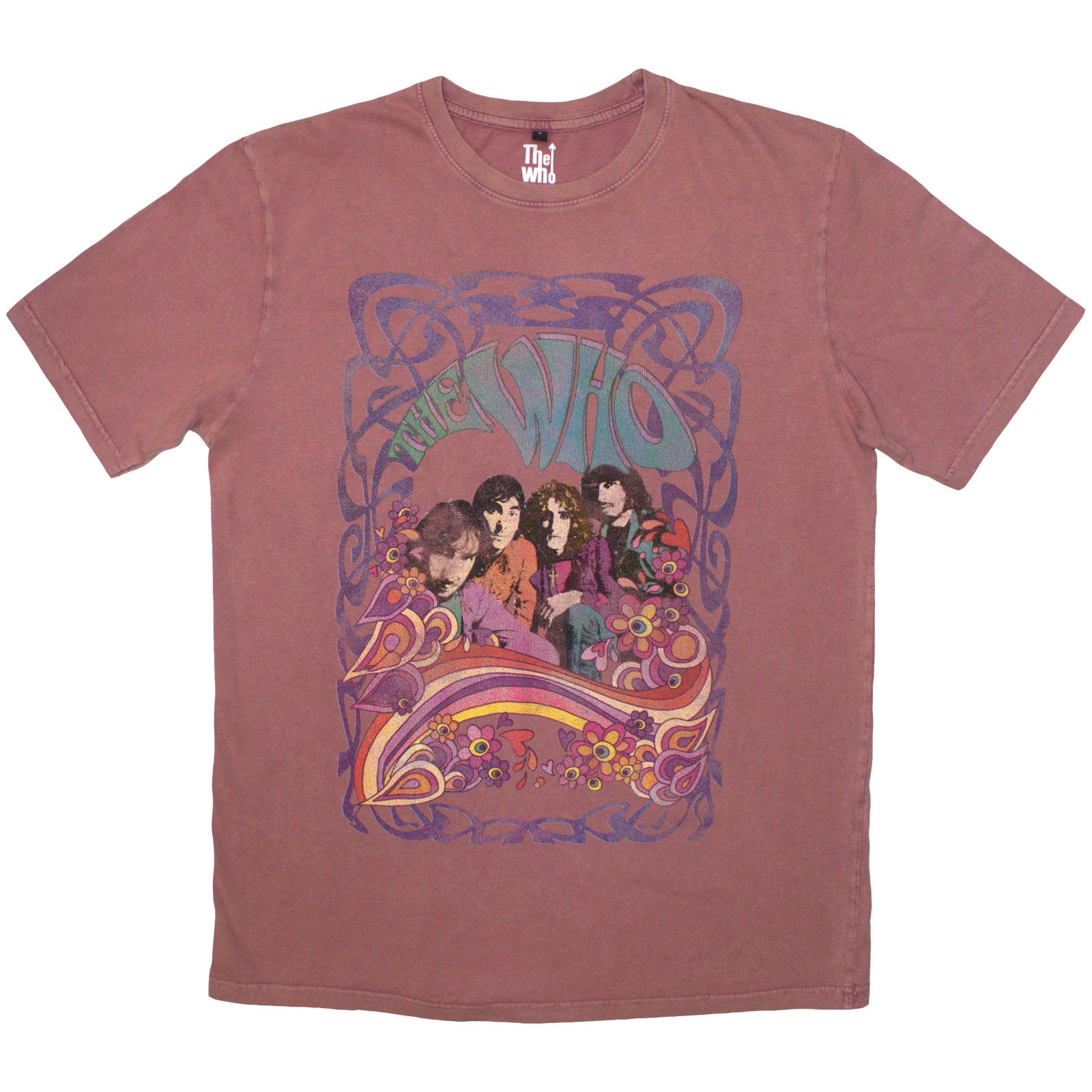 The Who: Psych Floral Stone Wash T-Shirt (Wash)