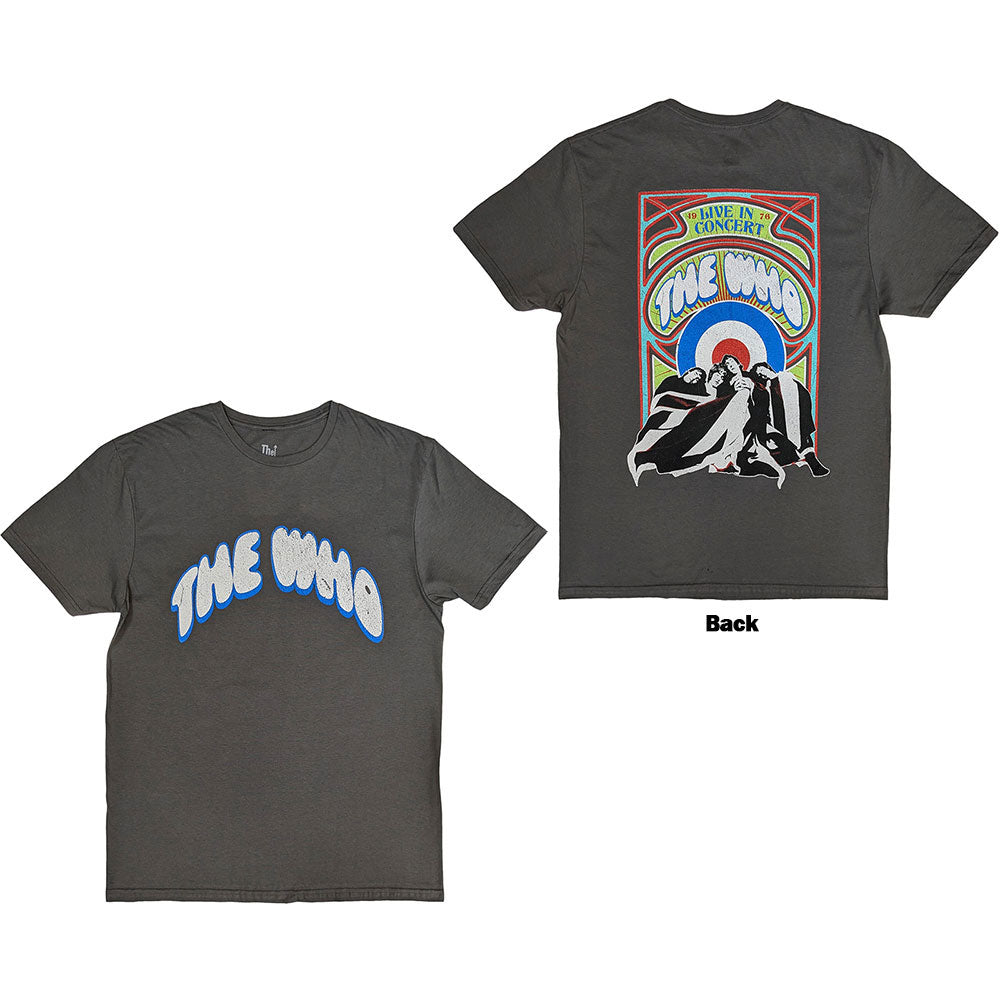The Who: Flag Cartoon T-Shirt (Back Print)