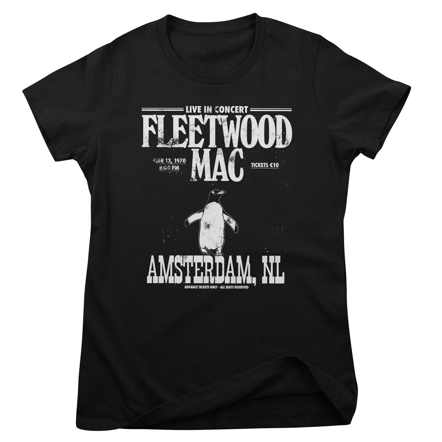 Fleetwood Mac - Amsterdam 1970 Girly Tee