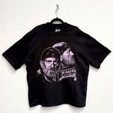 Willie Nelson: Purple Graphic Oversized Boxy T-Shirt