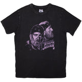 Willie Nelson: Purple Graphic Stone Wash T-Shirt (Wash)