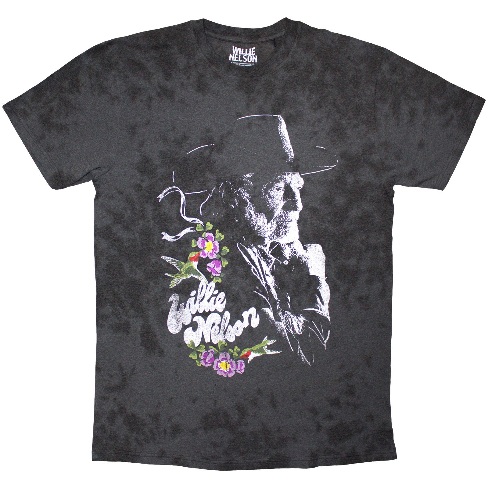 Willie Nelson: Floral T-Shirt (Wash)