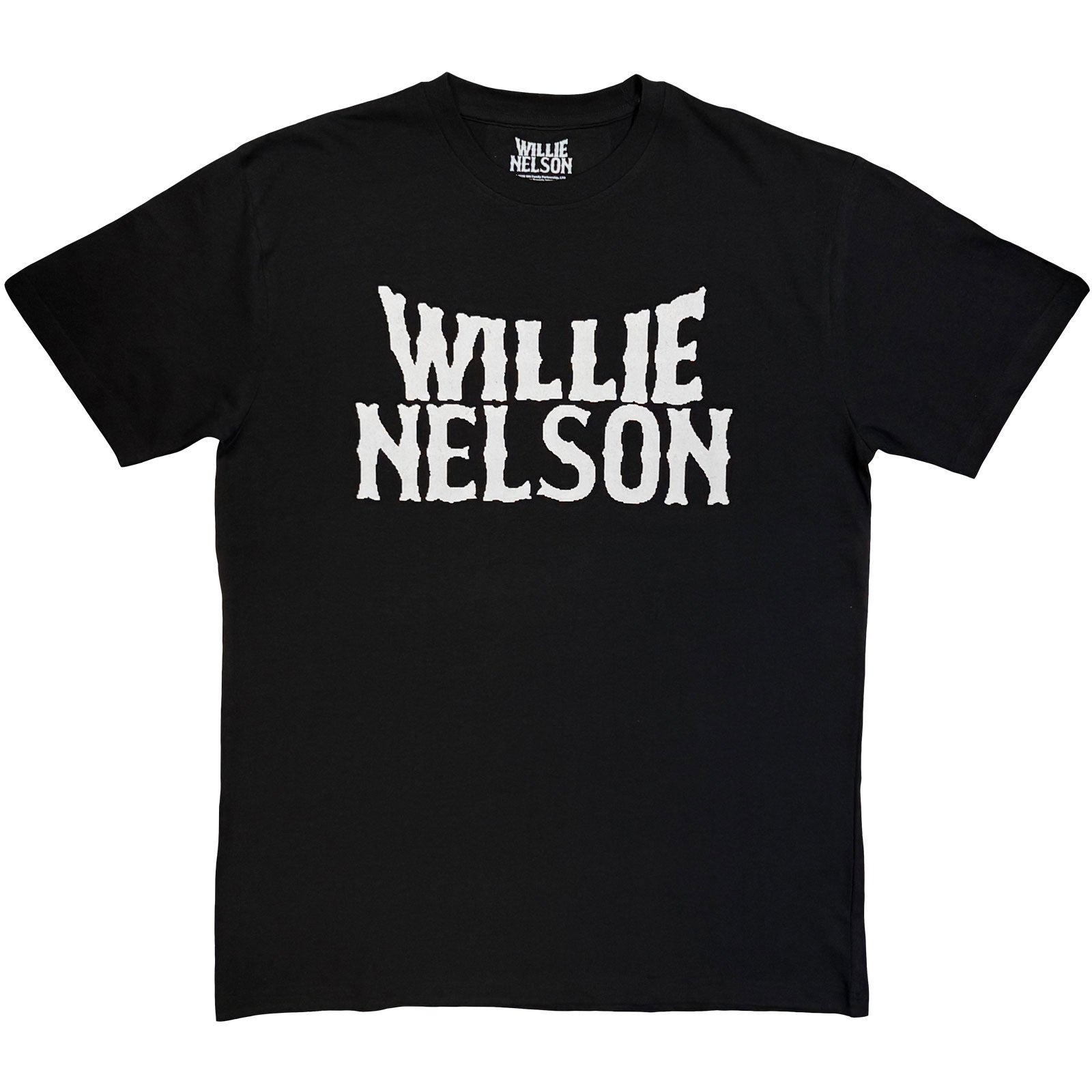Willie Nelson: Logo Mono T-shirt – officielt merchandise