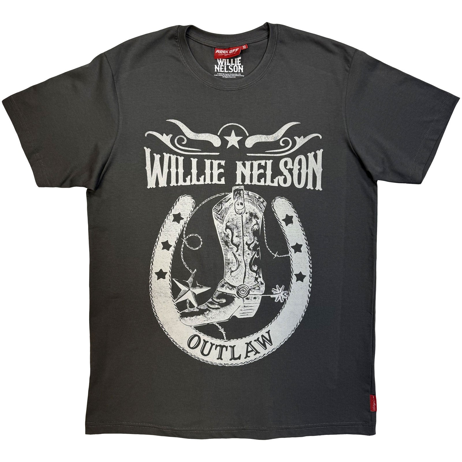Willie Nelson: Outlaw T-shirt – officielt merchandise