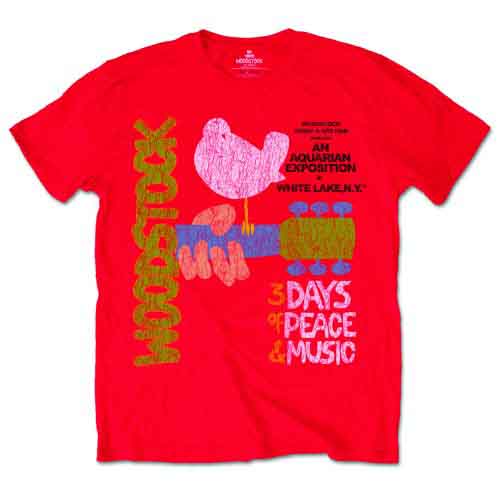 Woodstock: Classic Vintage Poster T-shirt – officielt merchandise