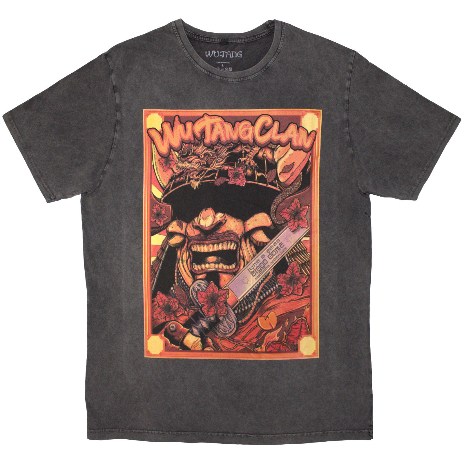 Wu-Tang Clan: Amsterdam '23 Stone Wash T-Shirt (Wash)