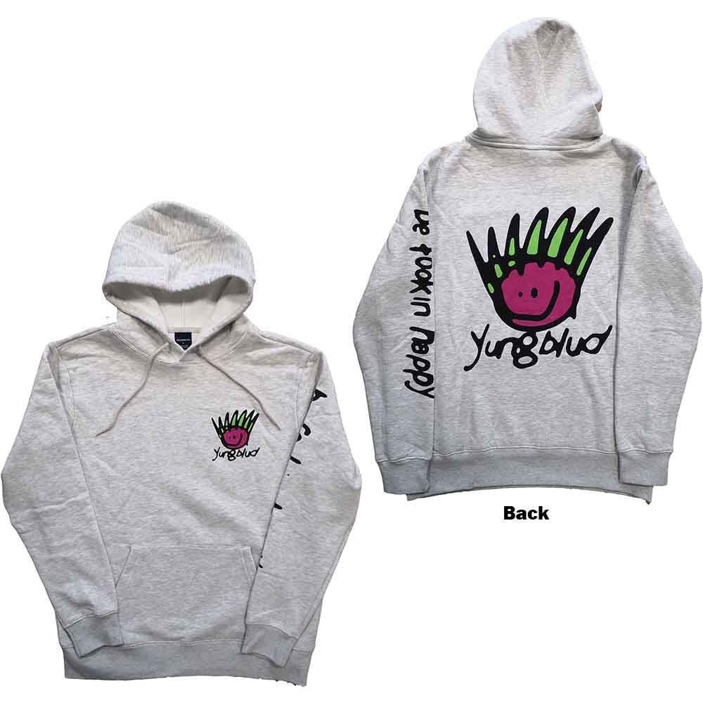 Yungblud: Face (Off White) Hoodie – officielt merchandise