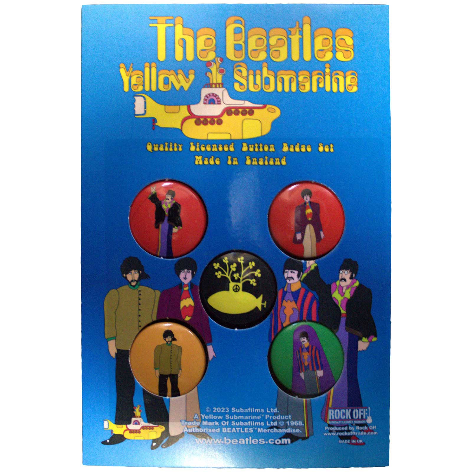 The Beatles: Yellow Submarine Button Badge Pack