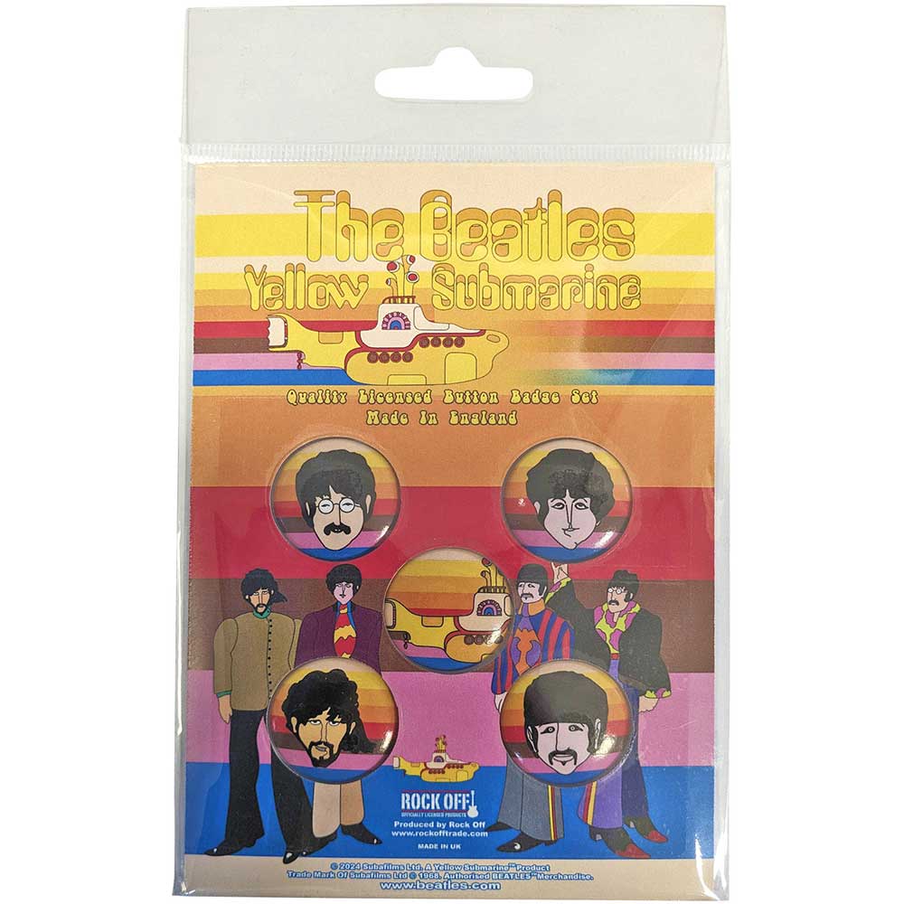 The Beatles: Yellow Submarine Portrait Button Badge Pack