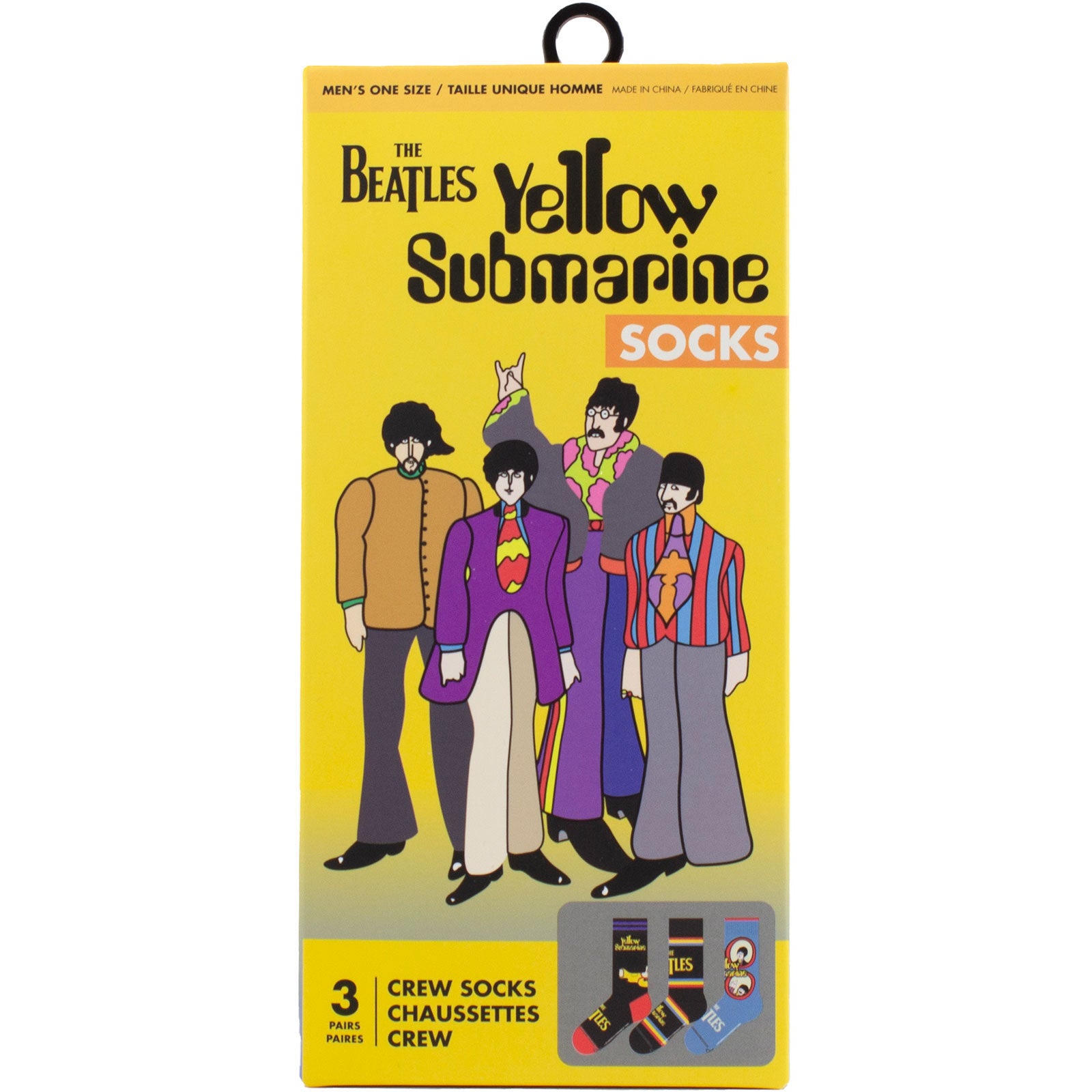 The Beatles: Yellow Sub (Multicolour) (UK Size 6.5 - 11) Strømper – officielt merchandise