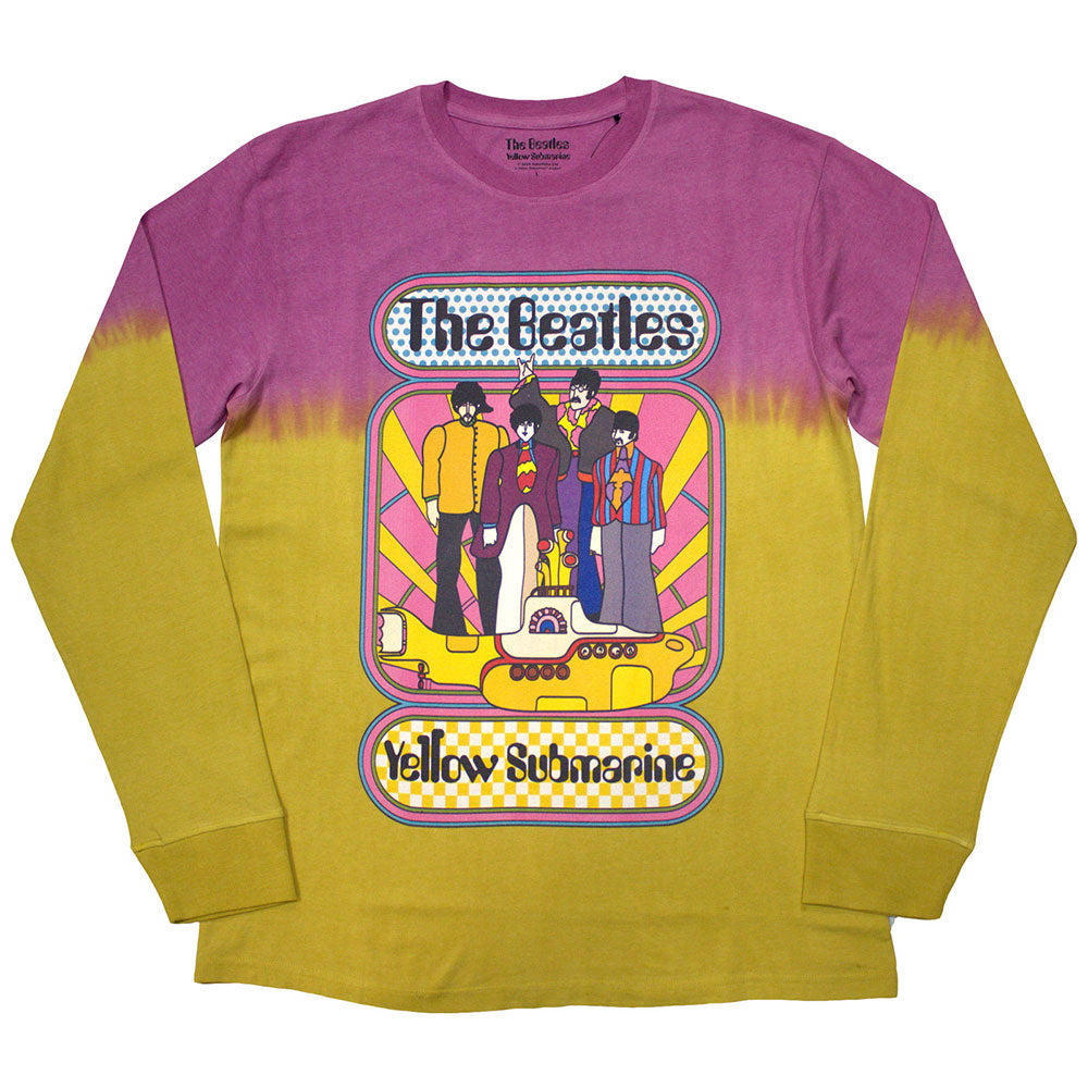The Beatles: Yellow Submarine Band Frame Long Sleeve T-Shirt (Wash)