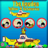 The Beatles: Yellow Submarine Portholes Magnet – officielt merchandise
