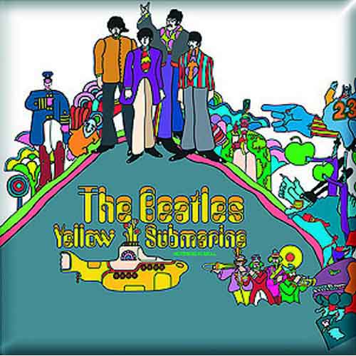 The Beatles: Yellow Submarine Album Magnet – officielt merchandise